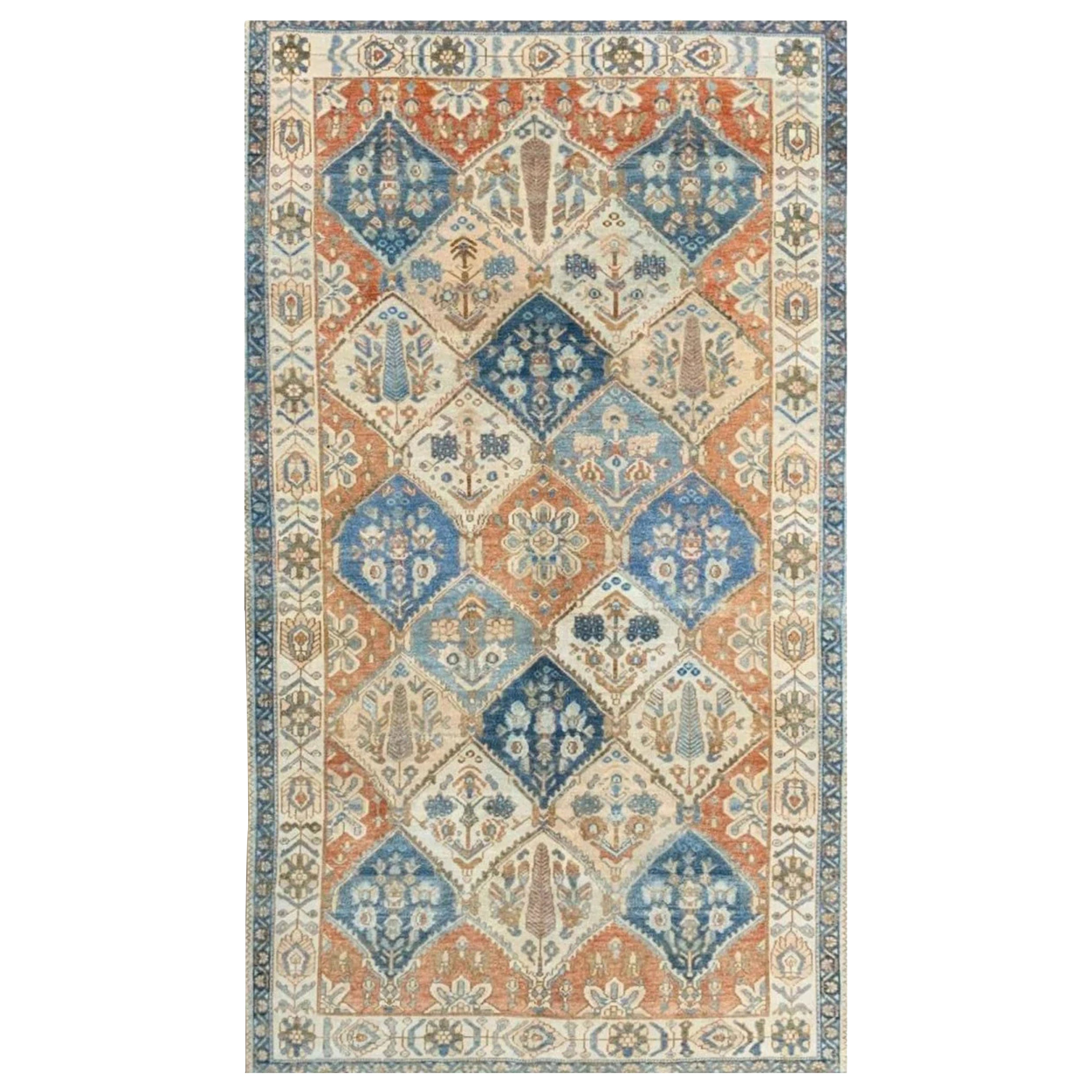 6x10 Hand Knotted Old Bakhtiari Area Rug