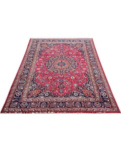 6x10 Hand Knotted Old Mashad Area Rug
