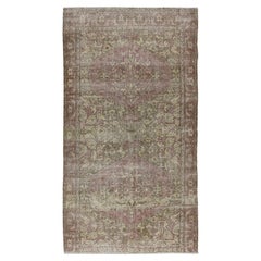 6x10.3 Ft Unique Vintage Handmade Turkish Rug, Distressed Wool & Cotton Carpet