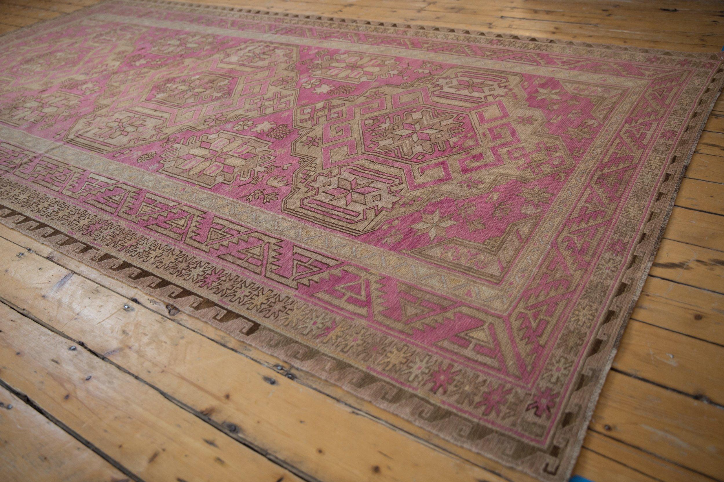 Vintage Distressed Soumac Carpet For Sale 2