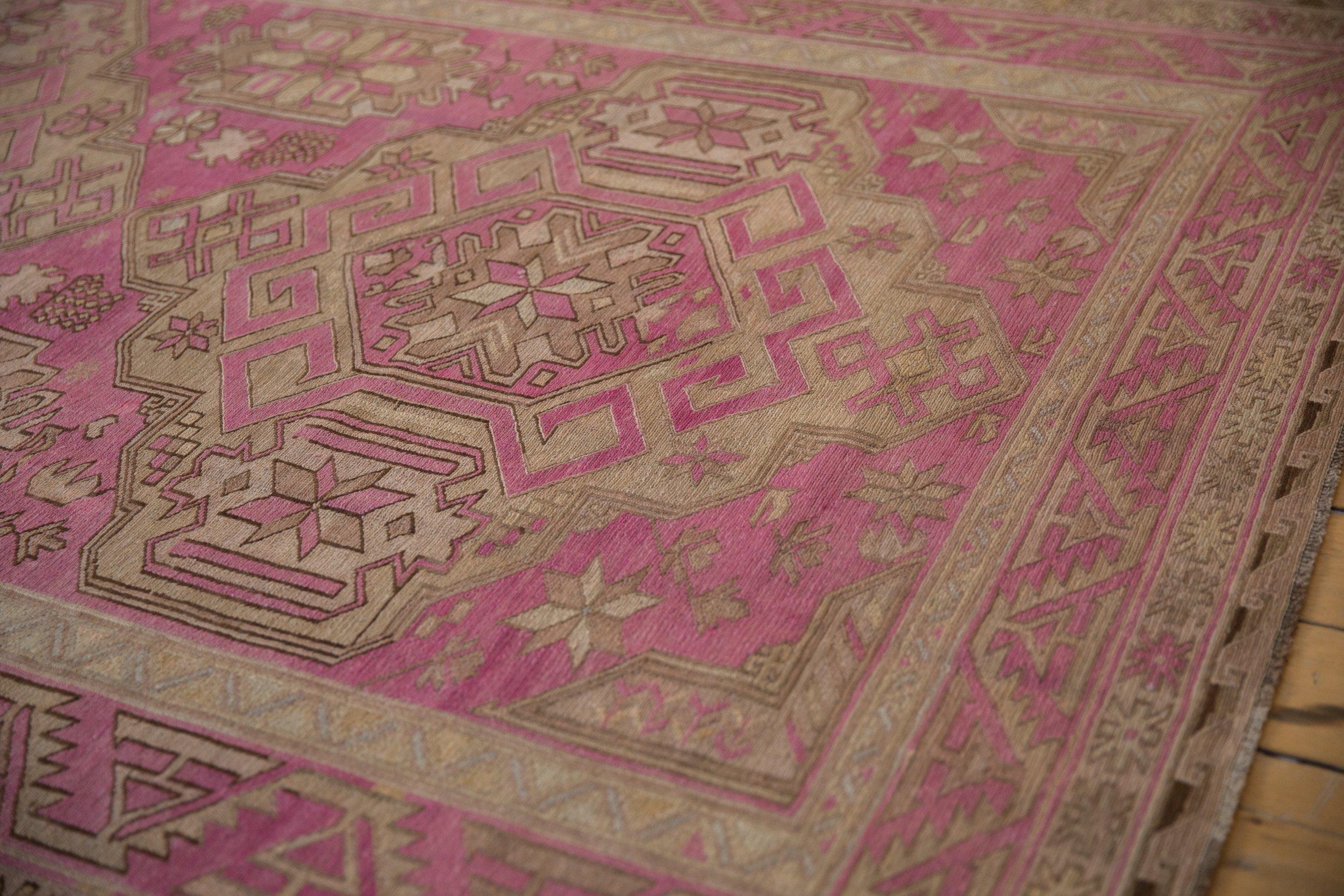 Vintage Distressed Soumac Carpet For Sale 1