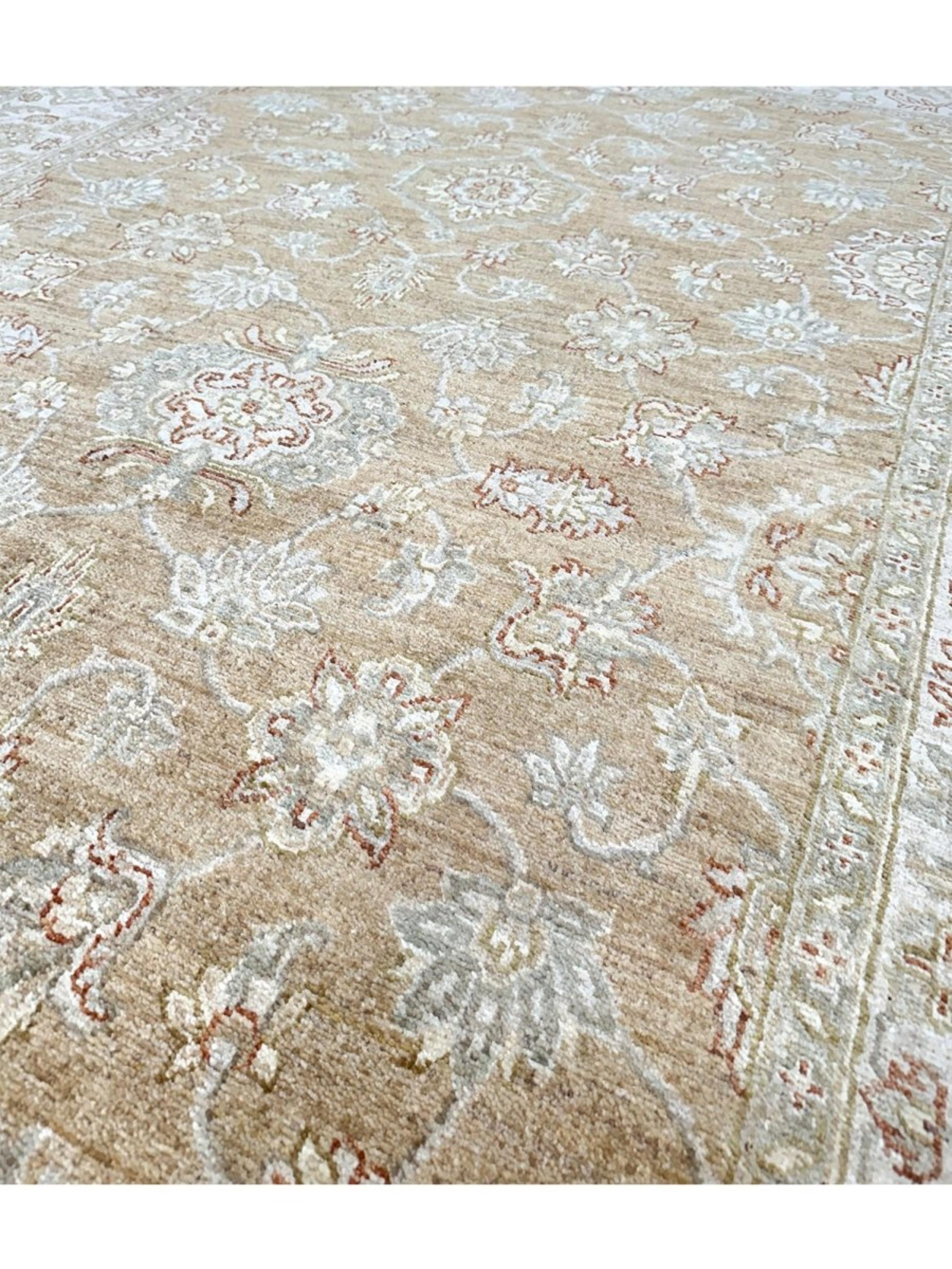 6x17 Handgeknüpfter Oushak Style Läufer Teppich im Angebot 2