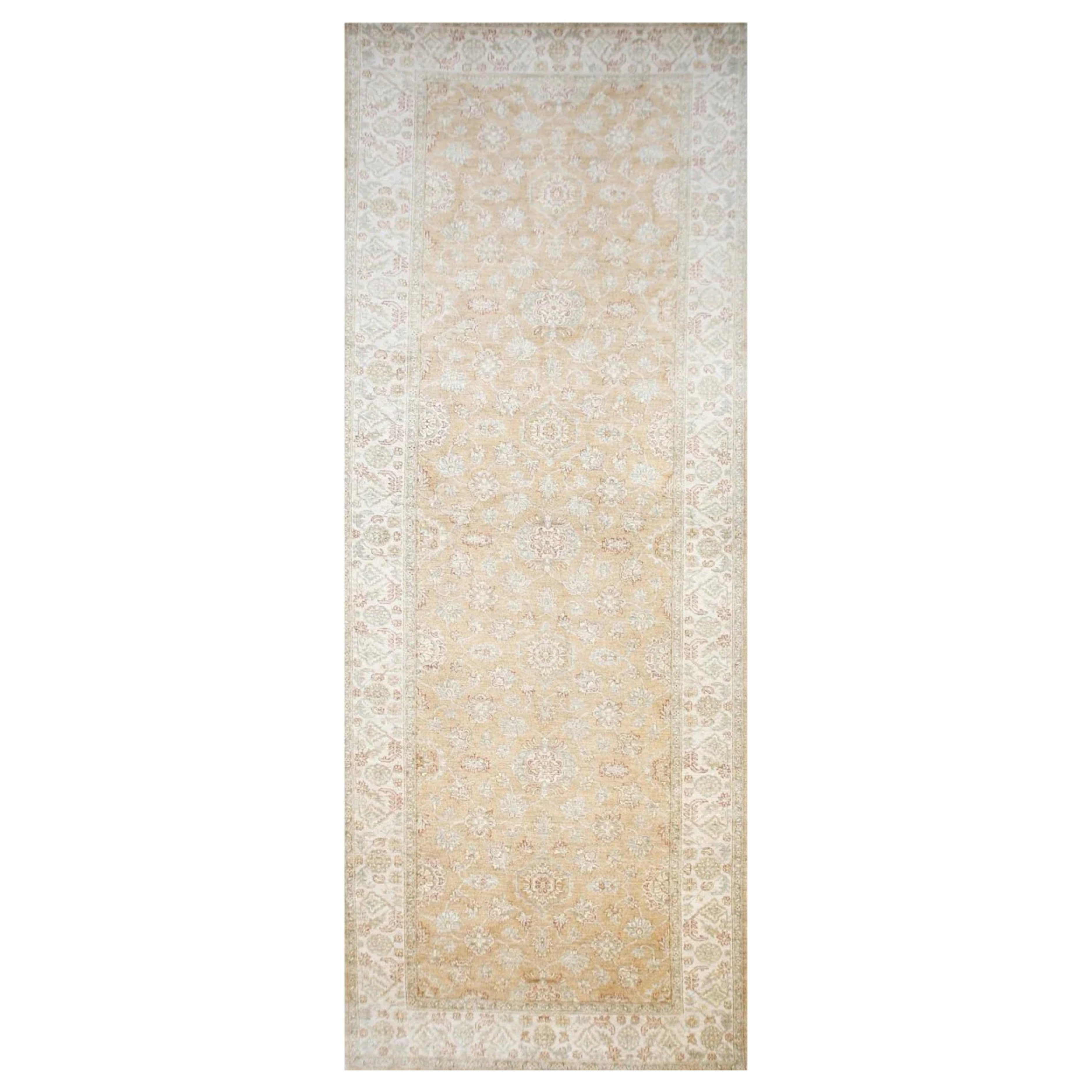 6x17 Handgeknüpfter Oushak Style Läufer Teppich im Angebot