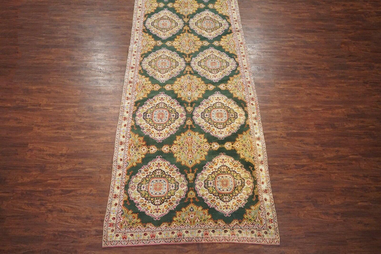 Hand-knotted cotton pile on a cotton foundation.

Circa 1900 

Dimensions: 6' x 20'10