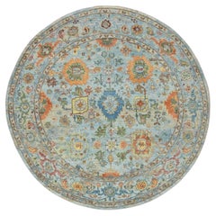 6
x6
 Beau Blue Sultanabad Reimagined Zero Pile Hand Knotted Wool Round Rug