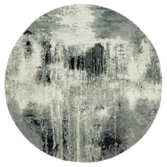 6
x6
Black with Ivory Abstract Design Wool and Silk Hand Knotted Round Rug 6
x6
Black with Ivory Abstract Design Wool and Silk Hand Knotted Round Rug