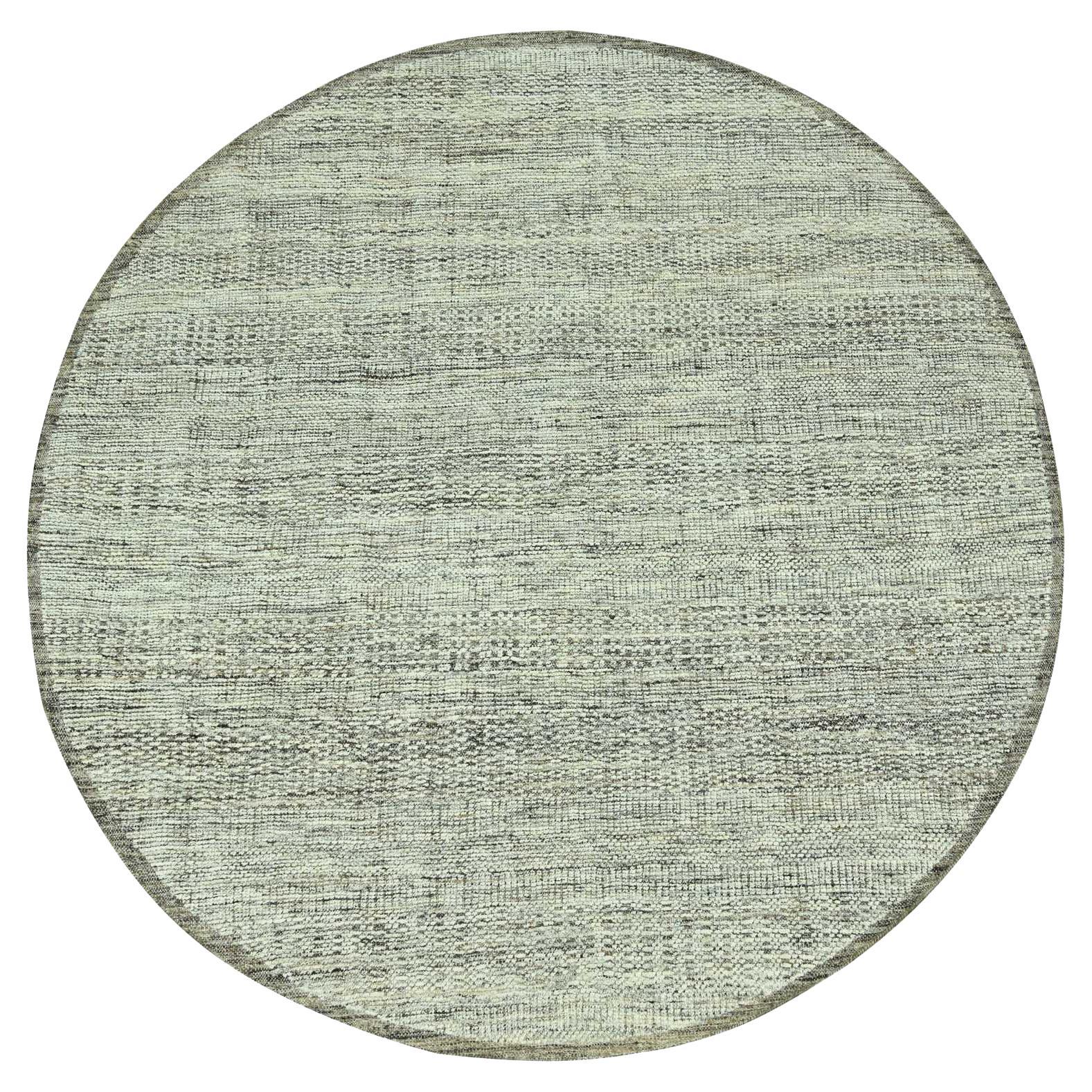 Tapis rond en pure laine 6
x6
Coconut Brown Oxidized and Distressed Grass Design