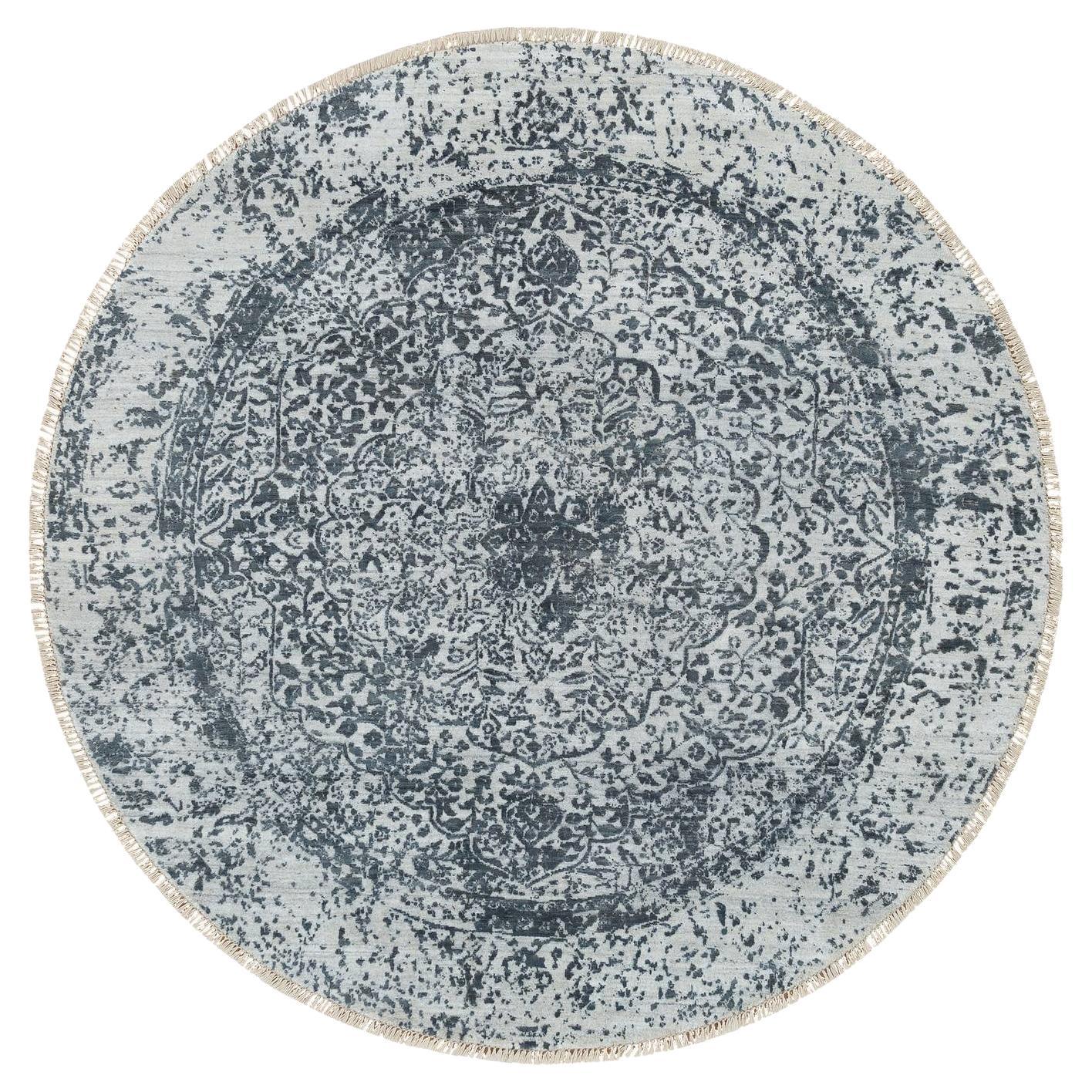 6
x6
Ice Gray Laine et soie Broken Design Rugs Orientaux Noués à la main