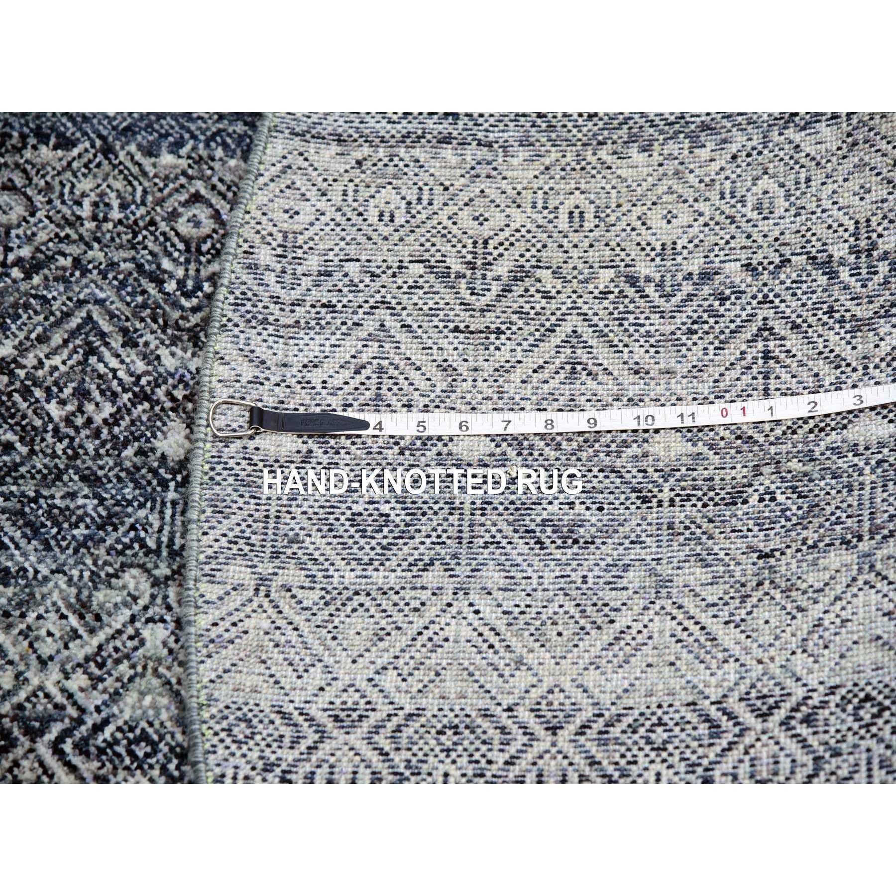 Alfombra Redonda 100% Lana Anudada a Mano Kohinoor Herrita Gris Ónice 6'x6' en Nuevo estado para la venta en Carlstadt, NJ