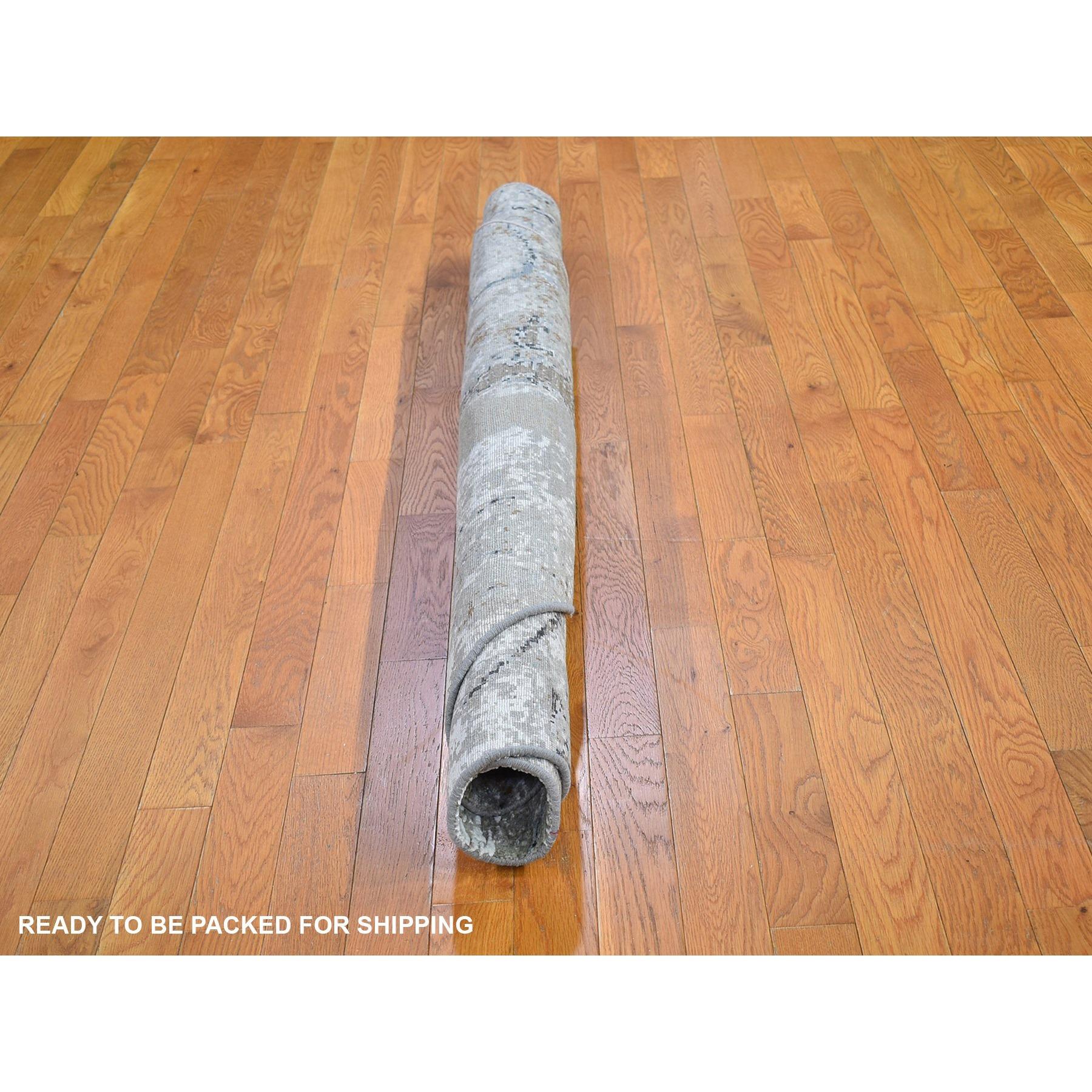 6'x6' Wool Denser Weave Persian Knot with Abstract Design Round Rug Neuf - En vente à Carlstadt, NJ