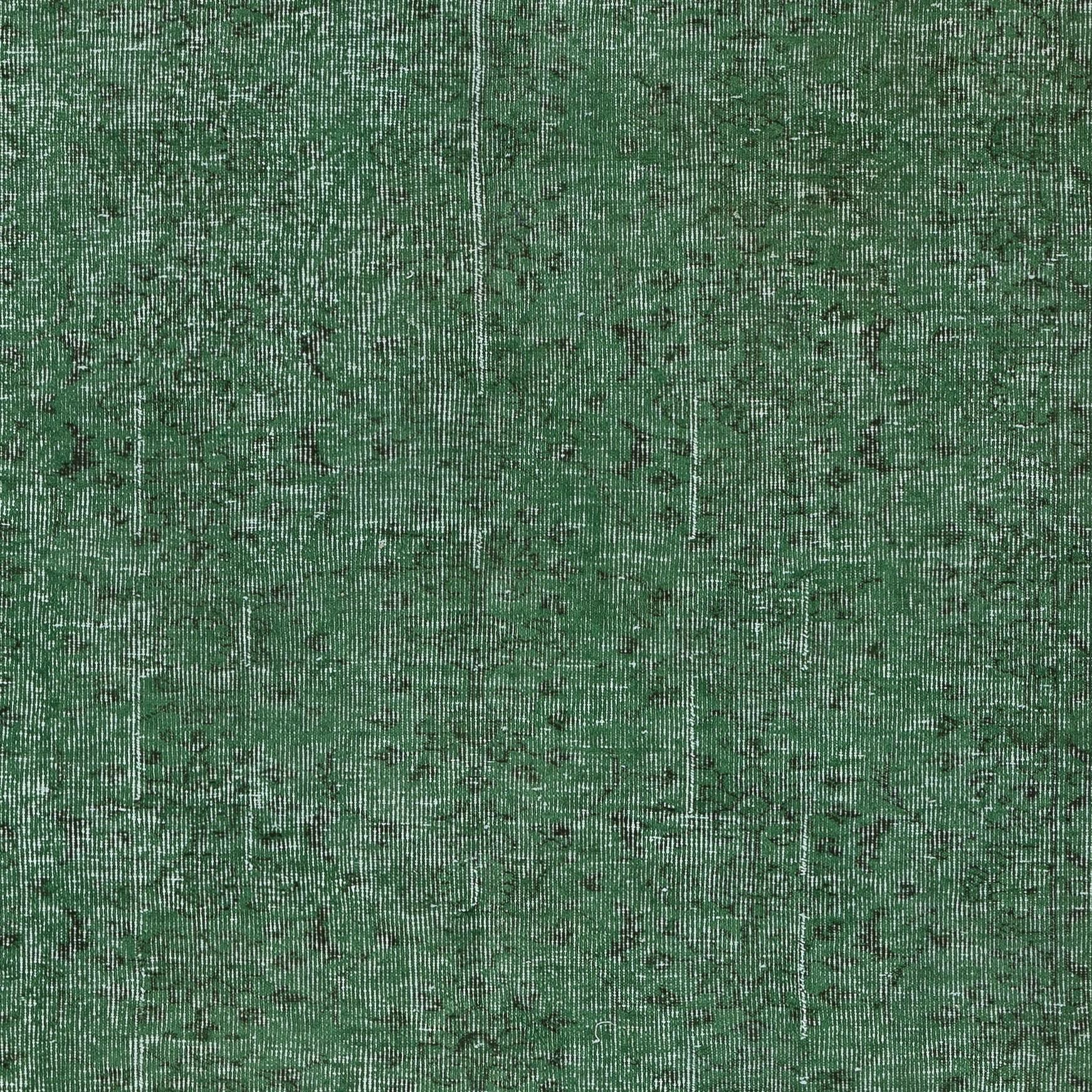 6x7.8 Ft Vintage Handgefertigter Türkischer Teppich. Übergefärbtes Grün für modernes Heim & Büro (Handgeknüpft) im Angebot