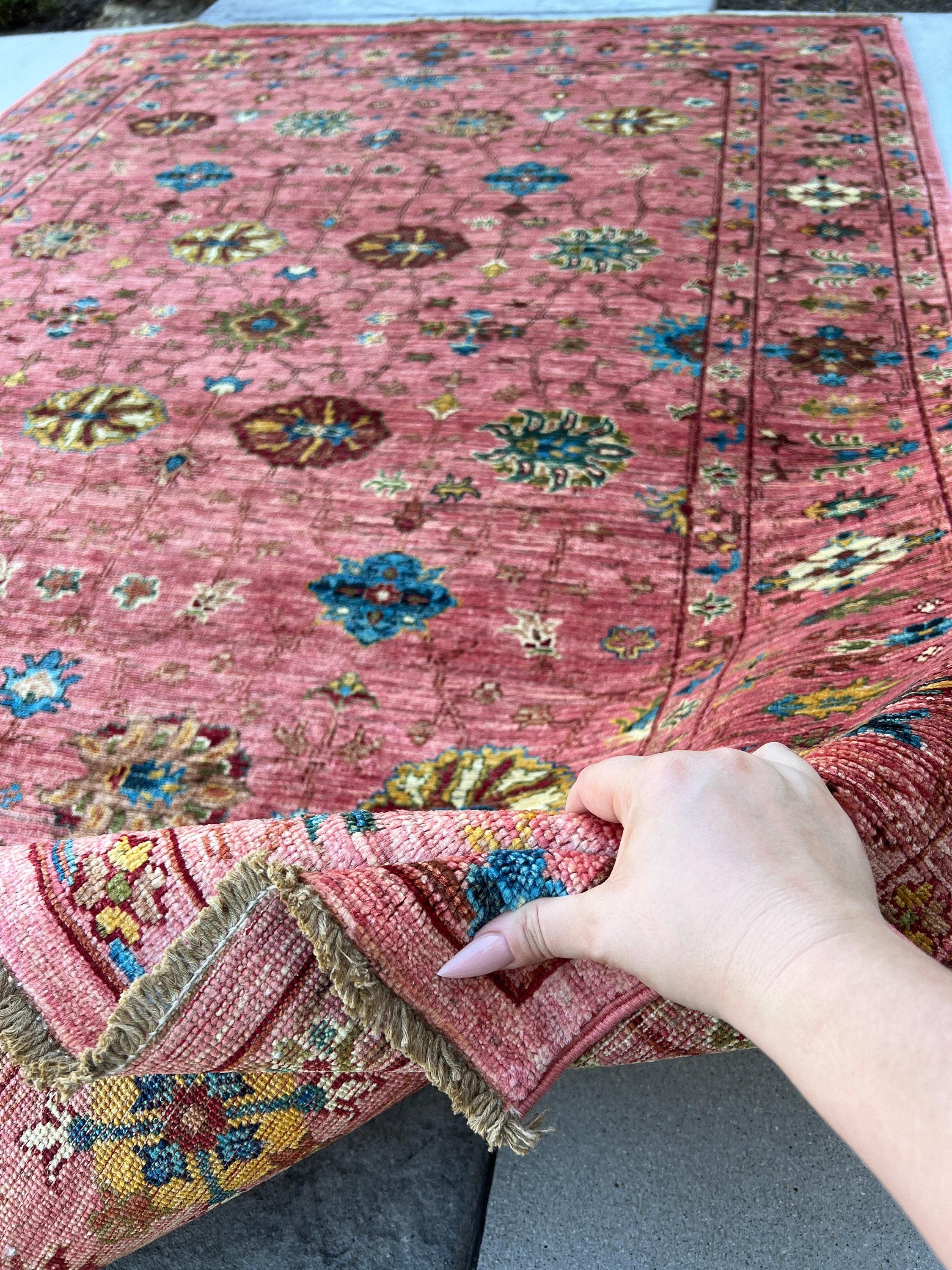 6x8 Hand-Knotted Afghan Rug Premium Hand-Spun Afghan Wool Fair Trade For Sale 1