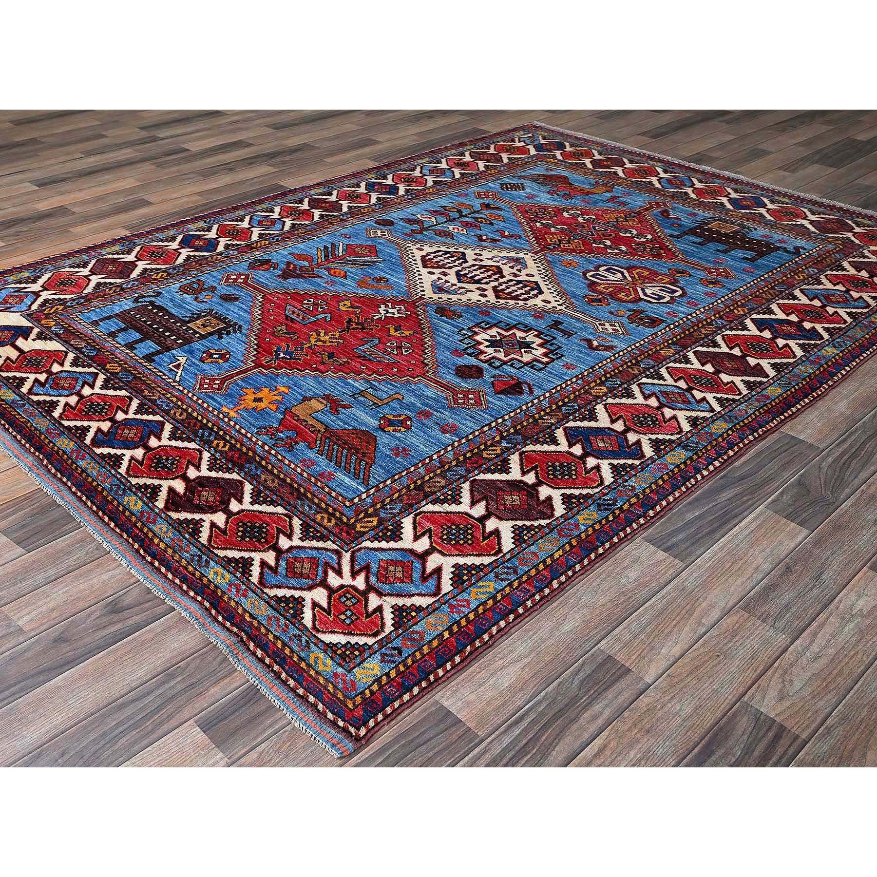 Alfombra de lana anudada a mano 6'x8'1