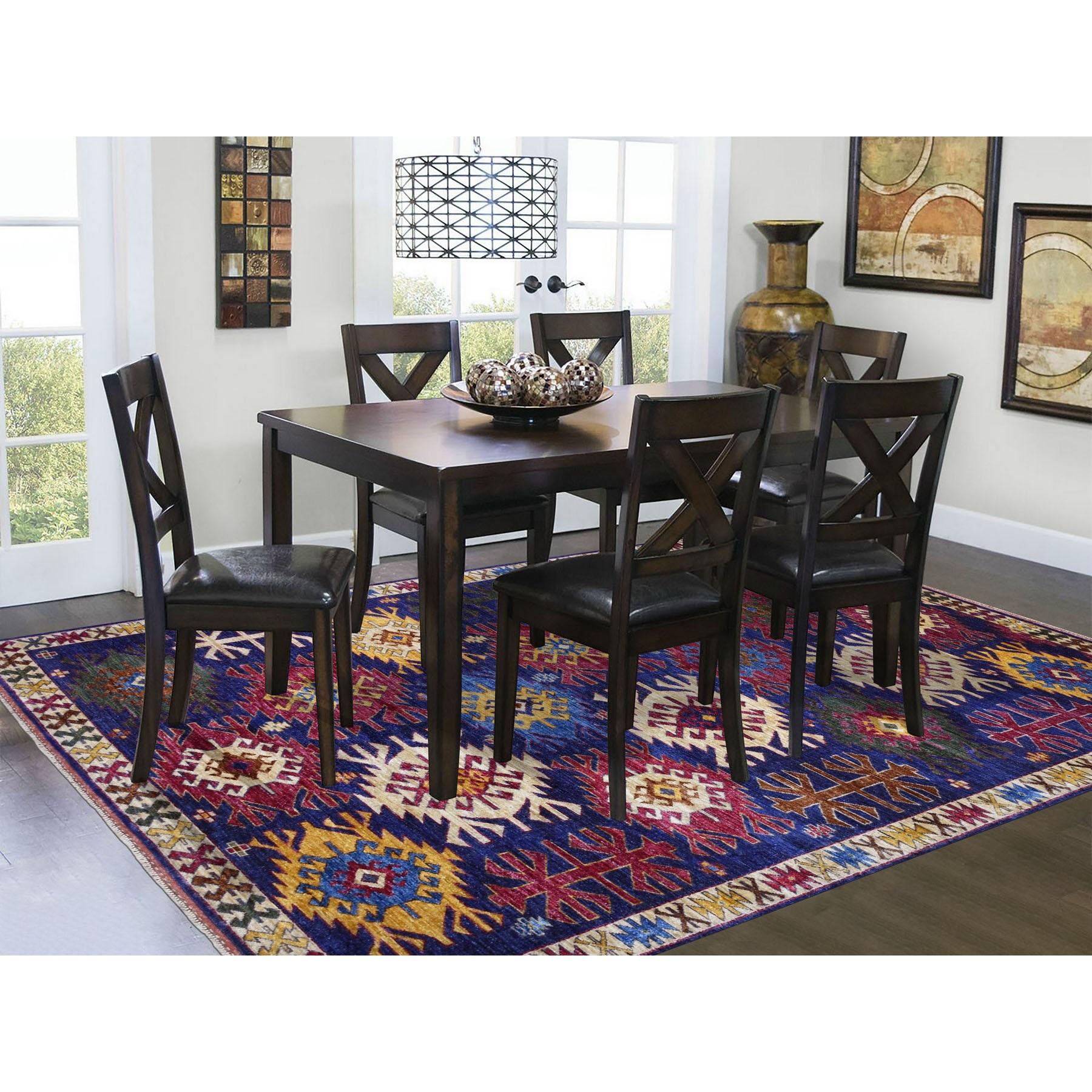 This is a truly genuine one-of-a-kind Afghan Ersari With Large Repetitive Colorful Symbols Hand Knotted Oriental Rug. It has been woven for months and months in the centuries-old Persian weaving craftsmanship techniques by expert artisans.
Primary