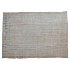 Vintage Distressed Oushak Carpet