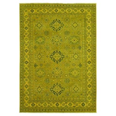 6
x8
6" Brown Overdyed Kazak Tribal Medallions Design Hand Knotted Wool Rug