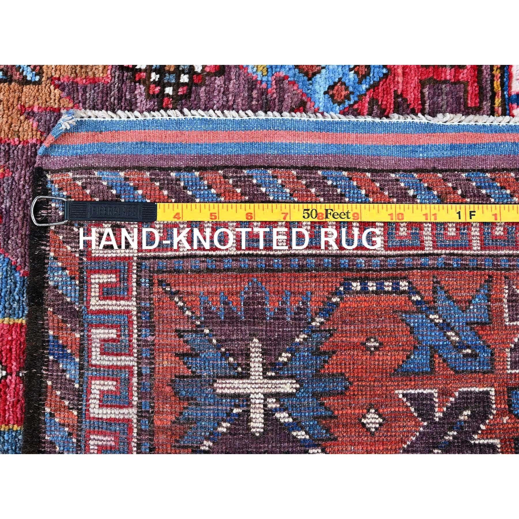 Tapis entièrement noué à la main, ivoire, afghan Ersari, design caucasien, 6'x8'6