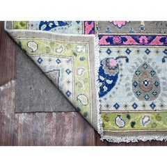 Tappeto orientale in lana organica Dorian Gray Colorful Fusion Kazak 6'x8'8