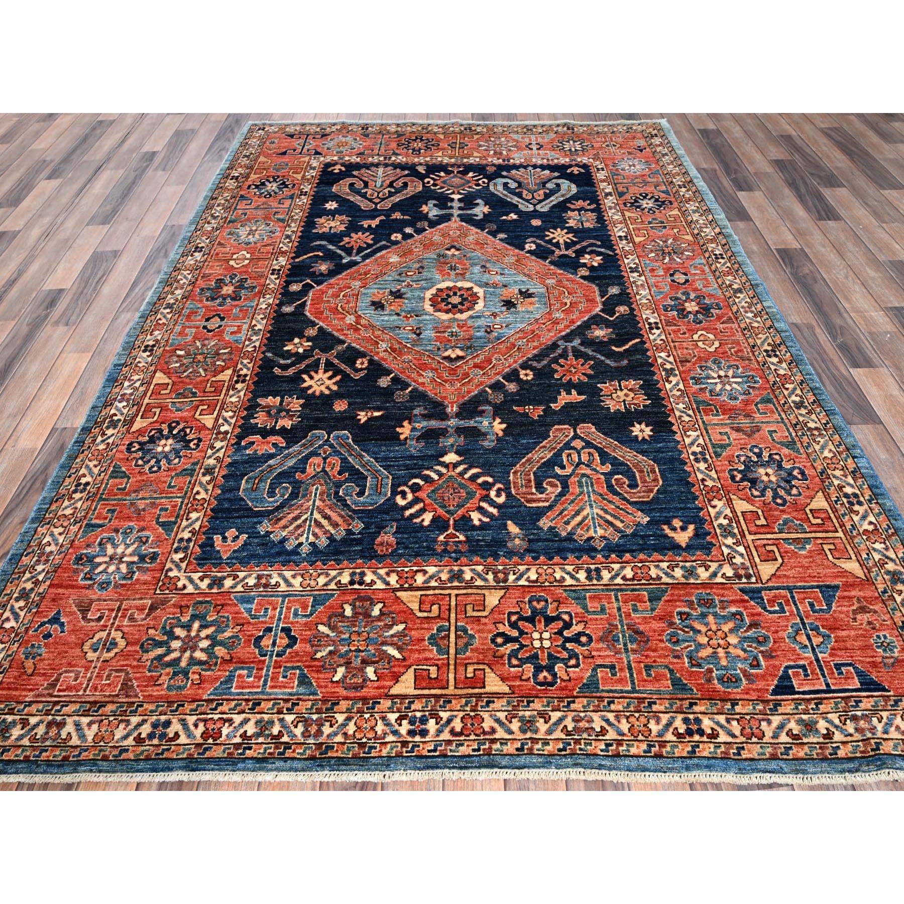 Tribale Tappeto in lana annodato a mano 6'x8'8