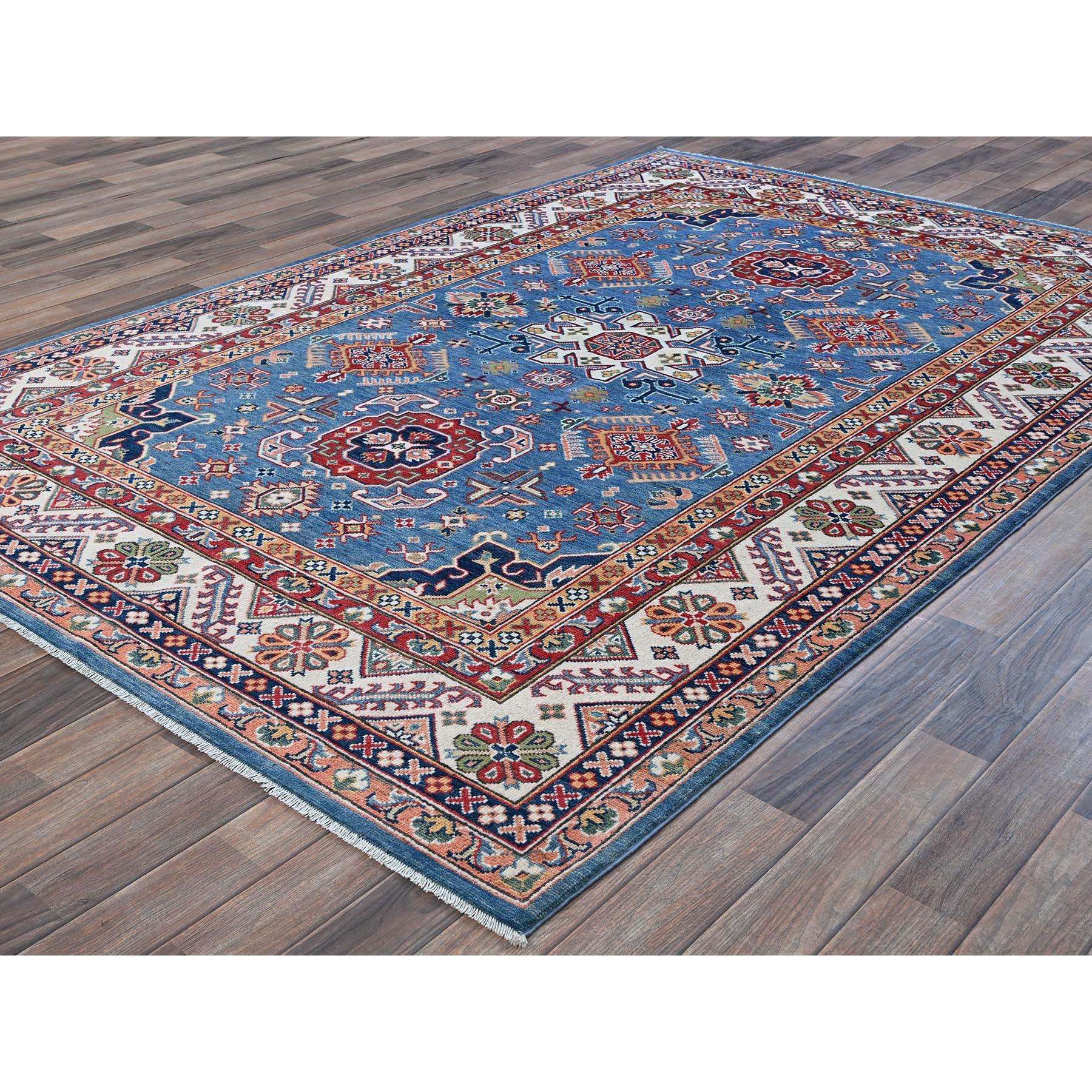 Afghano Tappeto orientale in lana annodato a mano 6'x8'9
