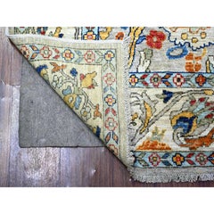6'x8'9" Gray Aryana Grade Ziegler Mahal Design Hand Knotted Wool Rug