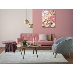 6'x8'9" Hand Knotted Gray Stone Wash Peshawar Extra Soft Wool Oriental Rug