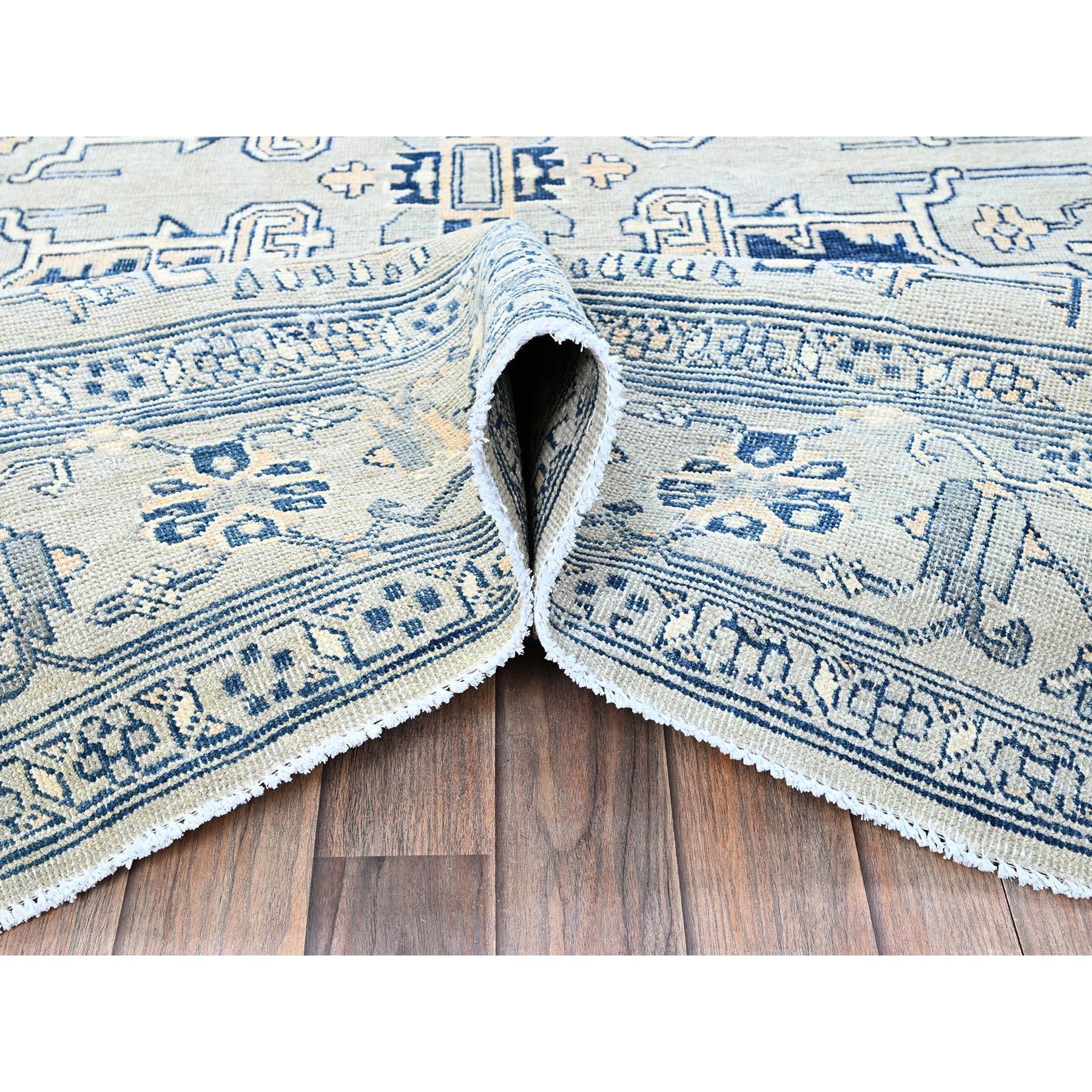 6'x9' Cloud Gray Serapi Heriz Medallion Design 100% Wool Hand Knotsted Rugs (tapis noué à la main) Neuf - En vente à Carlstadt, NJ