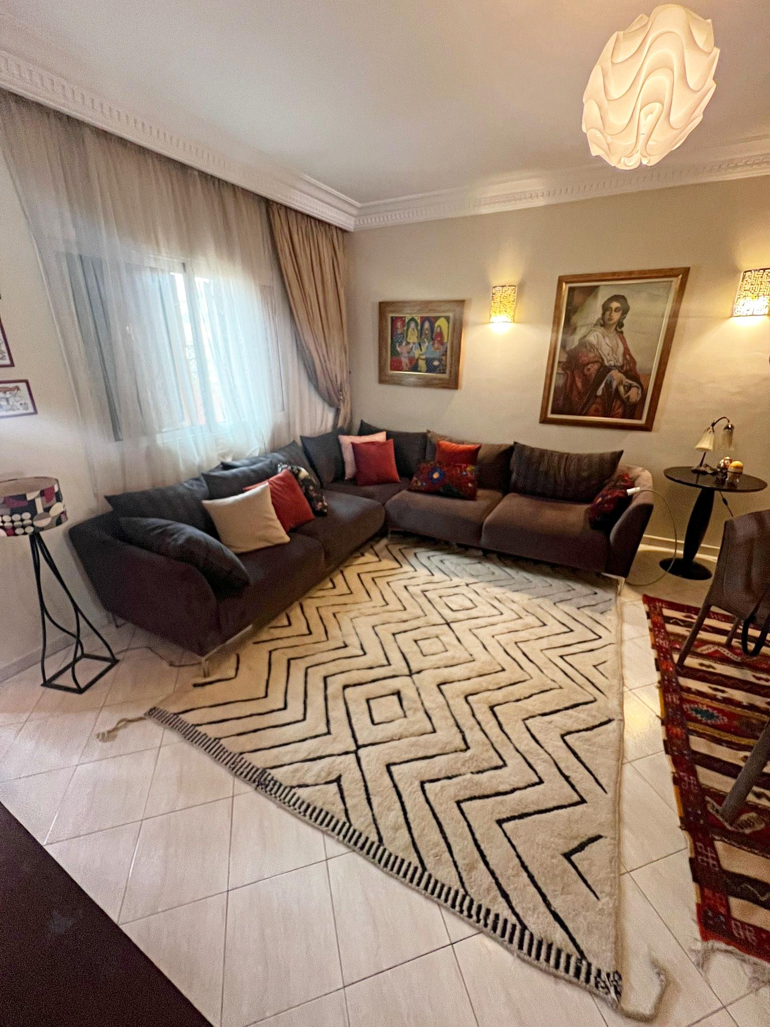 100% Natural Hand-Spun Wool of finest quality.

Available as seen or can be CUSTOM PRODUCED in any design, size, color combination and pile thickness requested. 

These beautiful hand-knotted rugs are produced from scratch in our atelier located in
