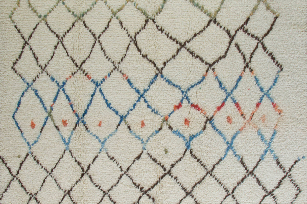6.8x10,5 Ft Handgeknpfter marokkanischer Tulu-Teppich, 100 % Wolle, magefertigt erhltlich (Moderne) im Angebot