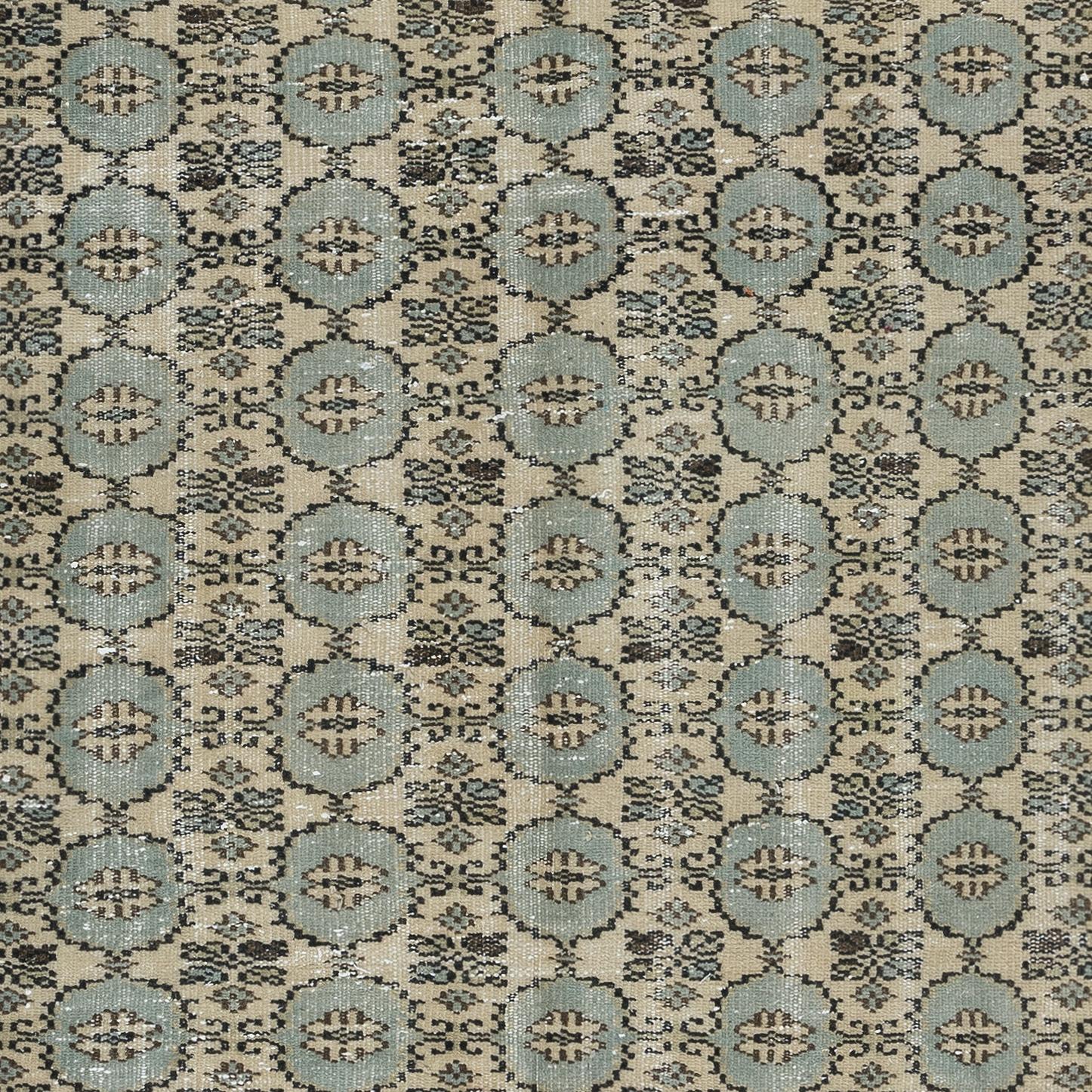 Tappeto Oushak turco vintage fatto a mano 6x9 Ft per la casa di campagna e l'arredamento rustico In condizioni buone in vendita a Spring Valley, NY