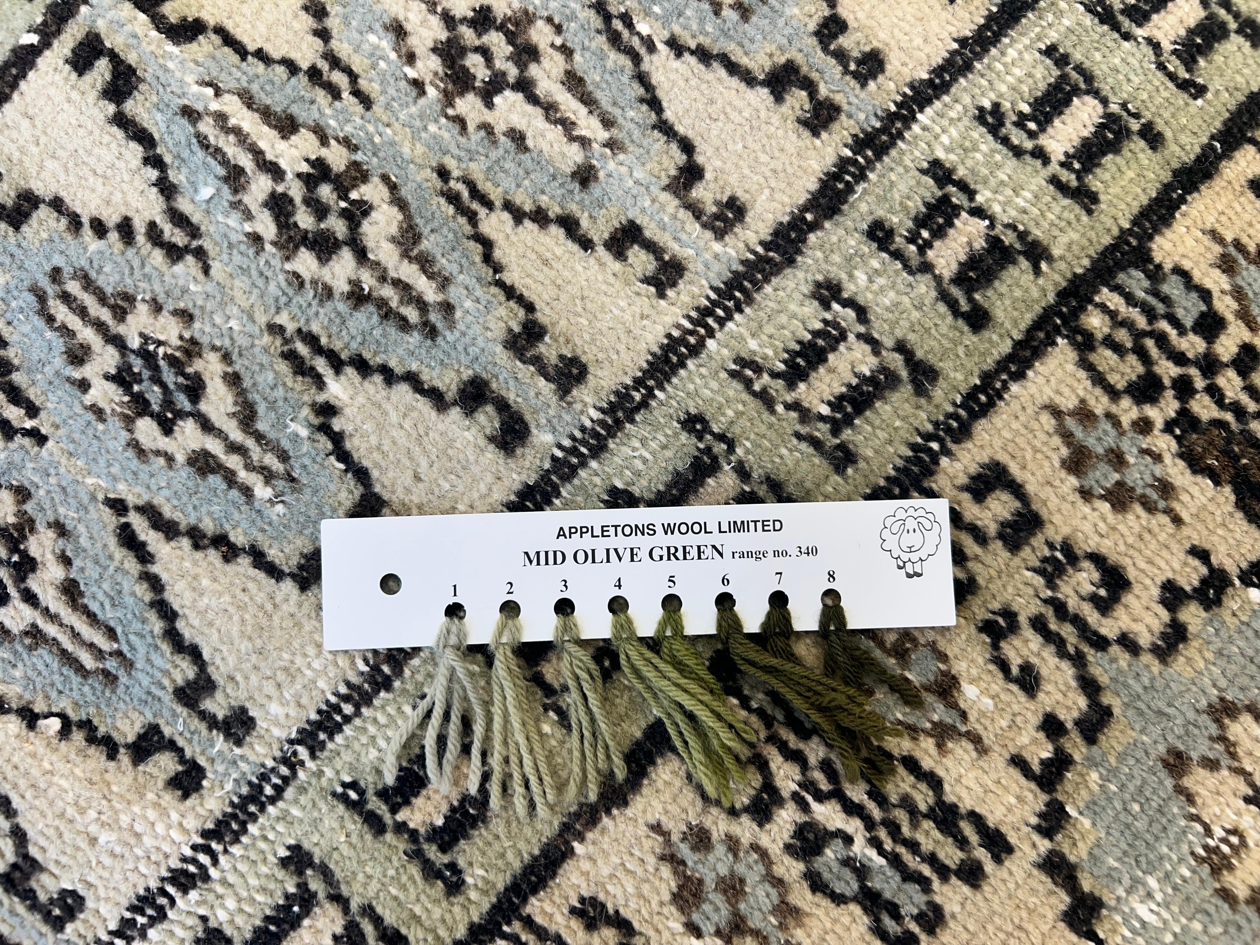 Lana Tappeto Oushak turco vintage fatto a mano 6x9 Ft per la casa di campagna e l'arredamento rustico in vendita