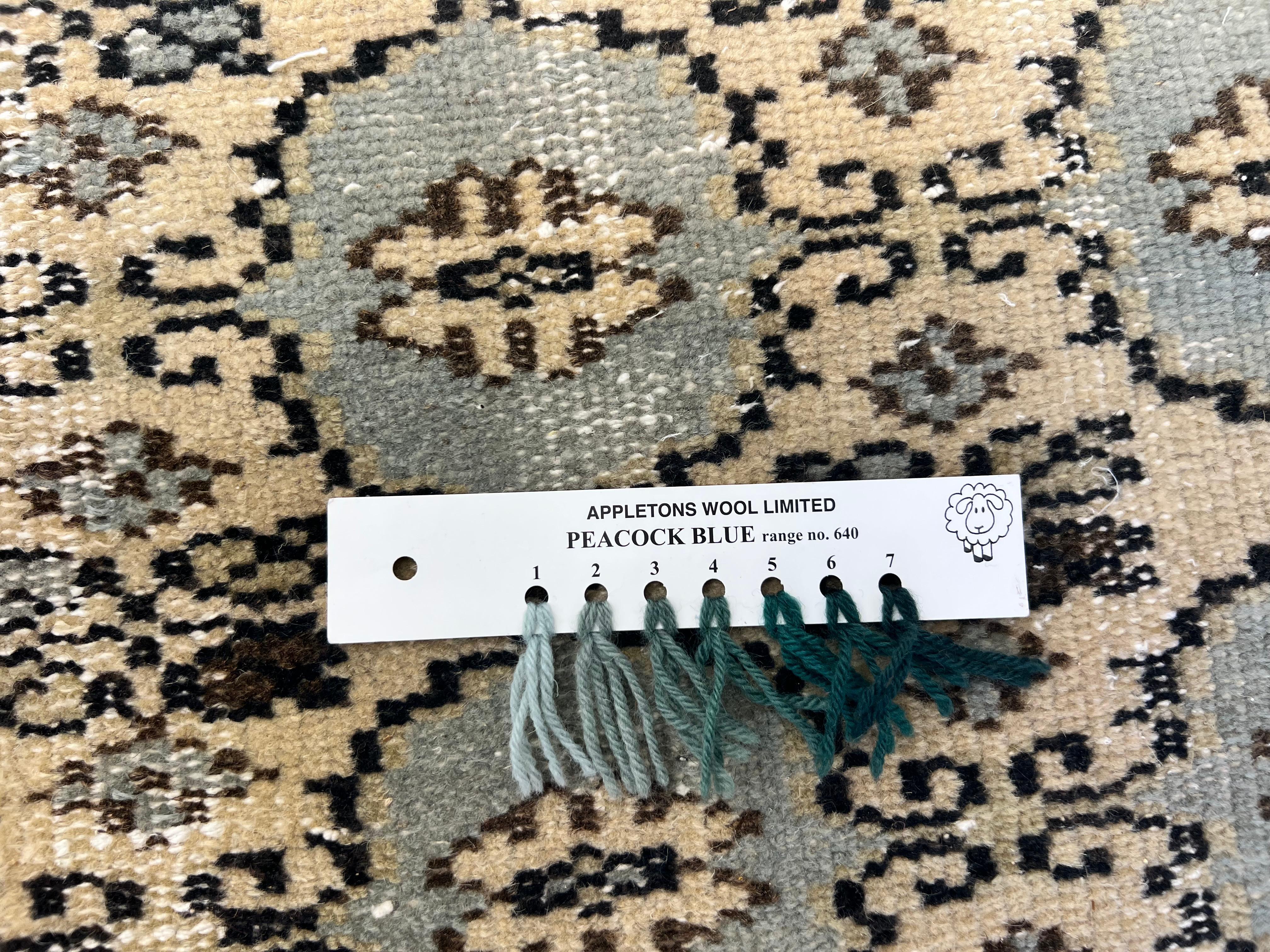 Tappeto Oushak turco vintage fatto a mano 6x9 Ft per la casa di campagna e l'arredamento rustico in vendita 1