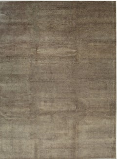 6x9 Graceful Selene Traditional Brown Geometric Modern Hand Knotted Wool Rug