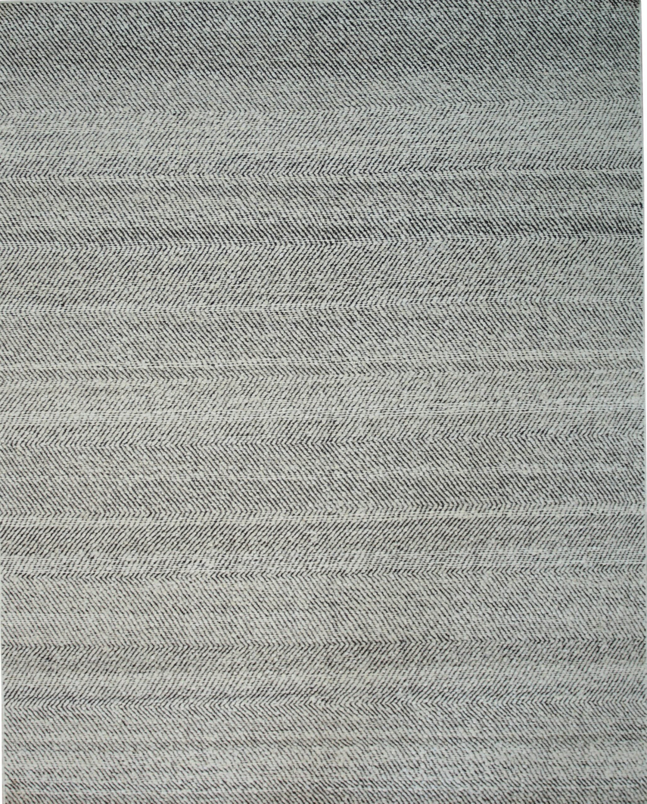 6x9 Louie Harlow Gray Kilim Solid Open Field Modern Handmade Wool Carpet Rug