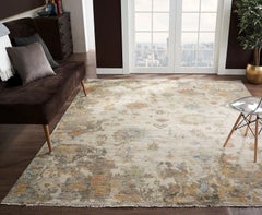 6'x9' Myra Tapis de luxe transitionnel en laine nouée à la main