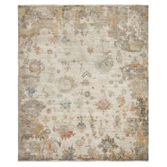 6'x9' Myra Tapis de luxe transitionnel en laine nouée à la main