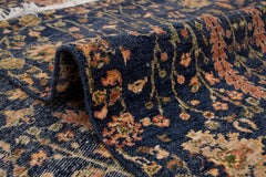 6x9 Navy Cypress Tree Of Persian Hand Knotted Wool Rug ( JC-11147 )