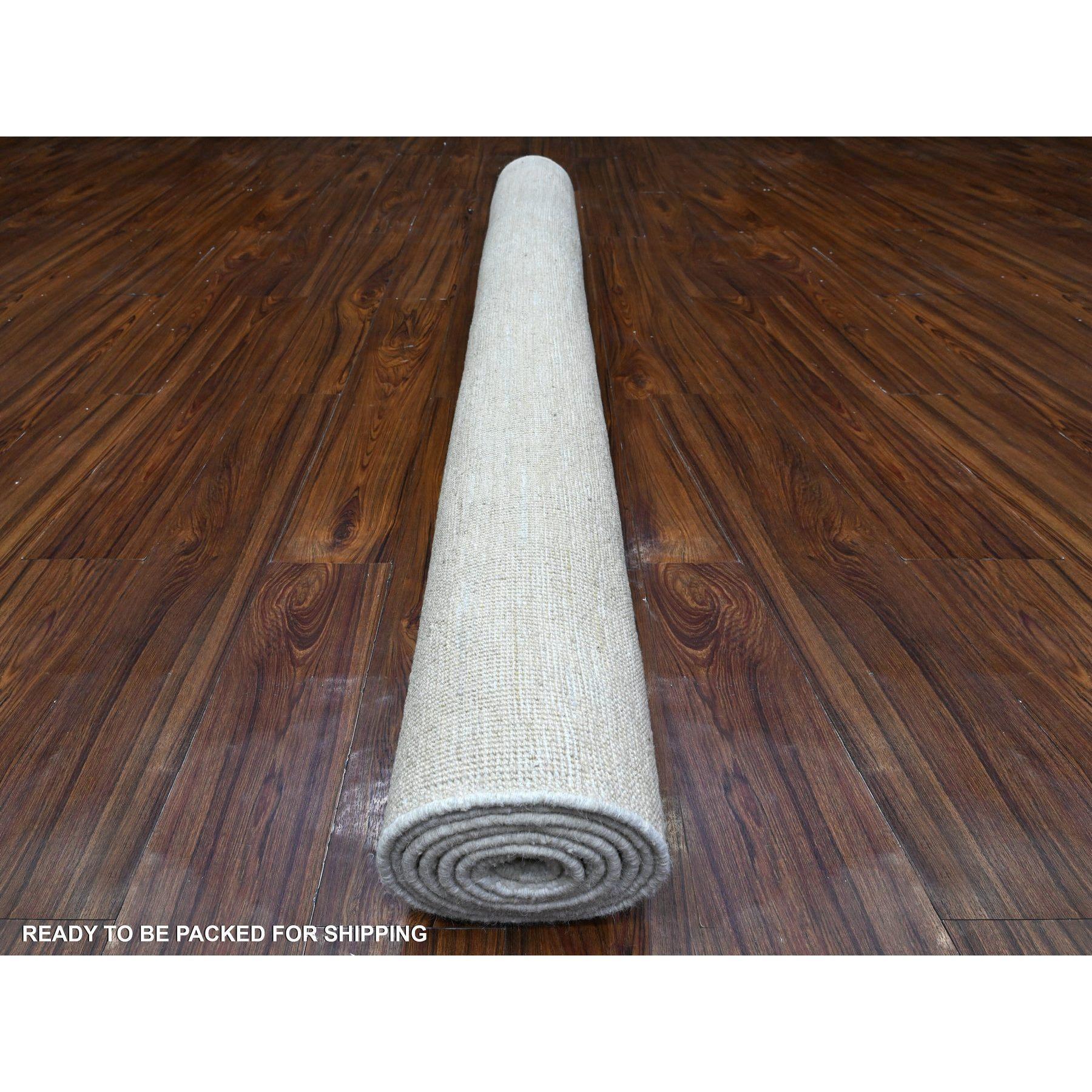 6'x9' Olympus Weißer moderner handgeknüpfter orientalischer Peshawar-Teppich aus 100% Wolle aus Olympus (Afghanisch) im Angebot