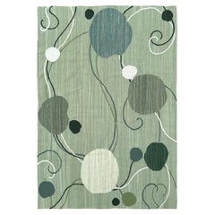 6x9 Vintage Art Nouveau Flat-Woven Tapestry Unique Pattern Rug 168cmx257cm