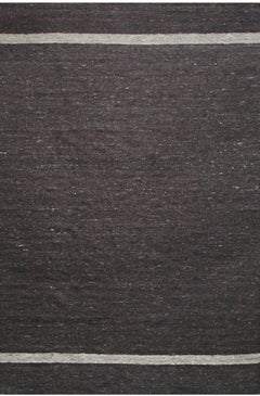 6x9 Violet Artistic Brown Kilim Open Field Modern Flatweave Wool Carpet Rug