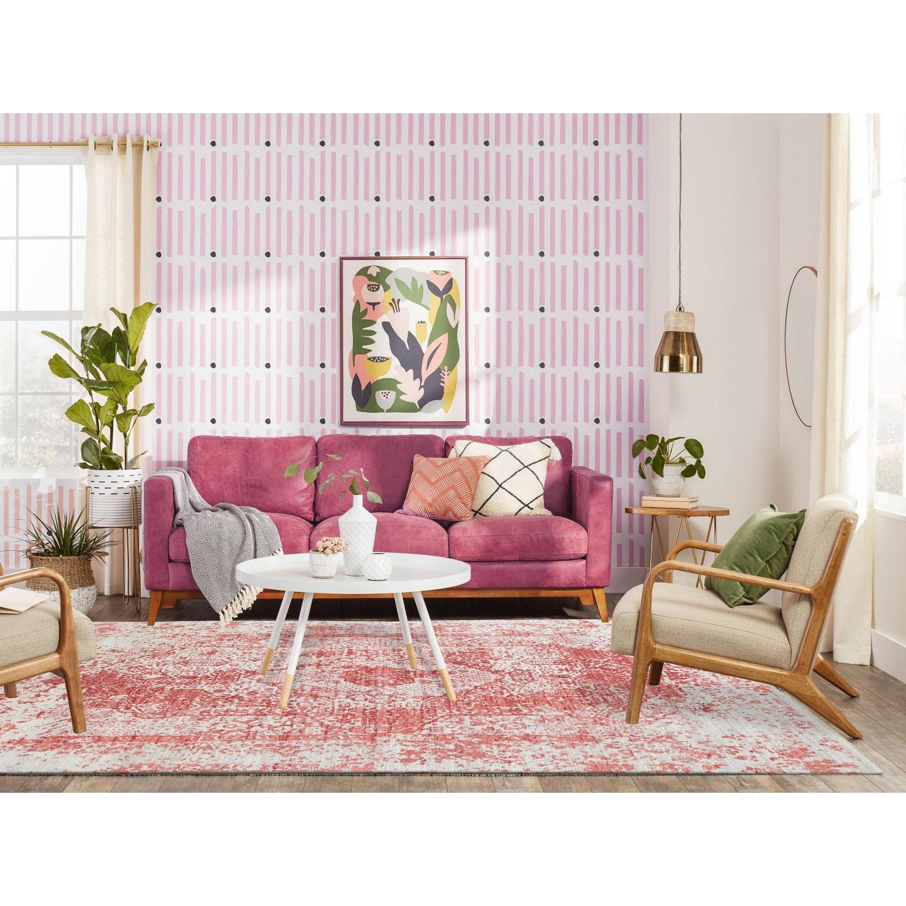 Dies ist eine wirklich echte one-of-a-kind Hand geknüpft Rosa gebrochen Persian Design Wolle und reine Seide Orientteppich. Es wurde monatelang von erfahrenen Kunsthandwerkern in jahrhundertealten Webtechniken geknüpft.
Primäre MATERIALIEN: Wolle