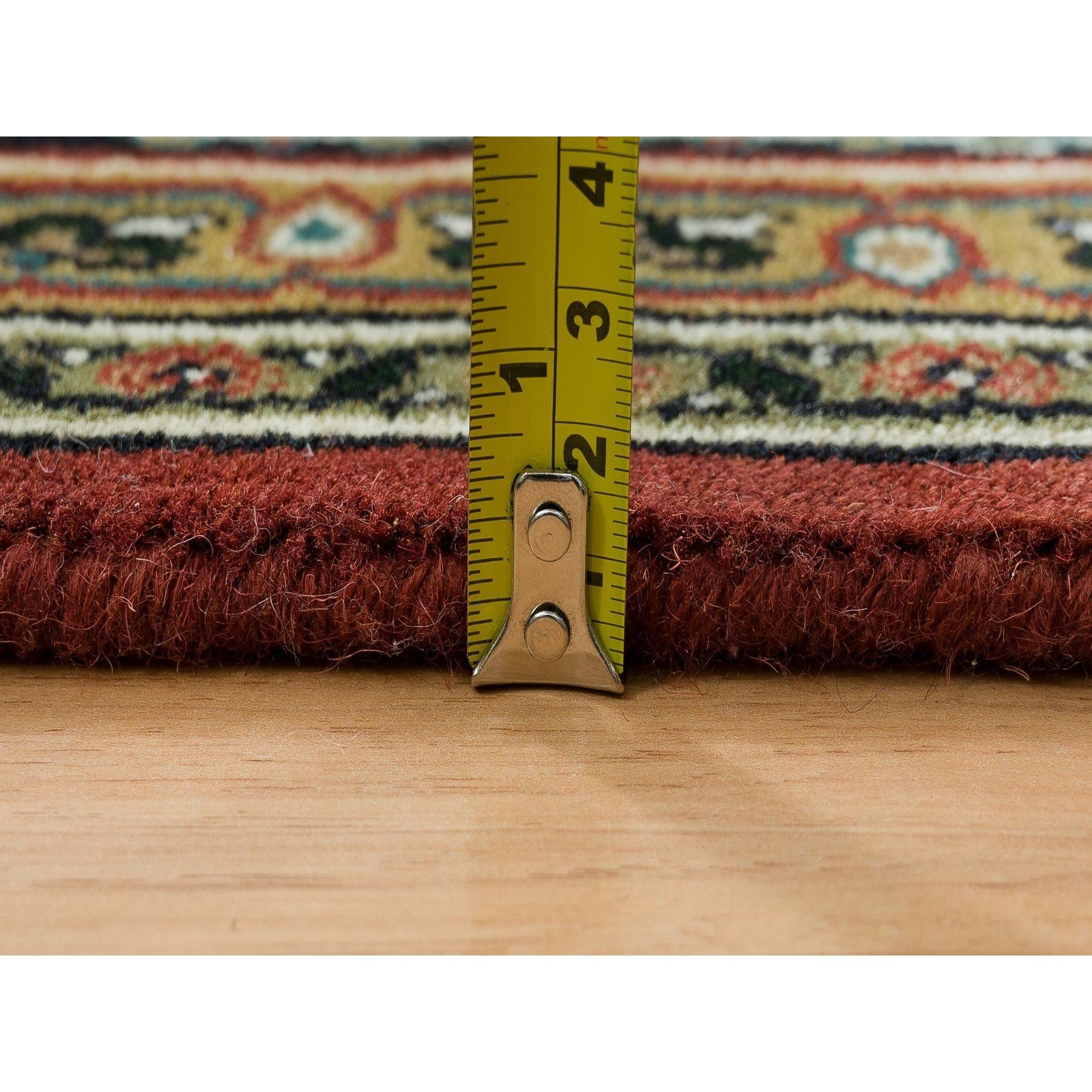 Tappeto orientale rosso Herati Design annodato a mano 250 KPSI Lana/Seta in vendita 3