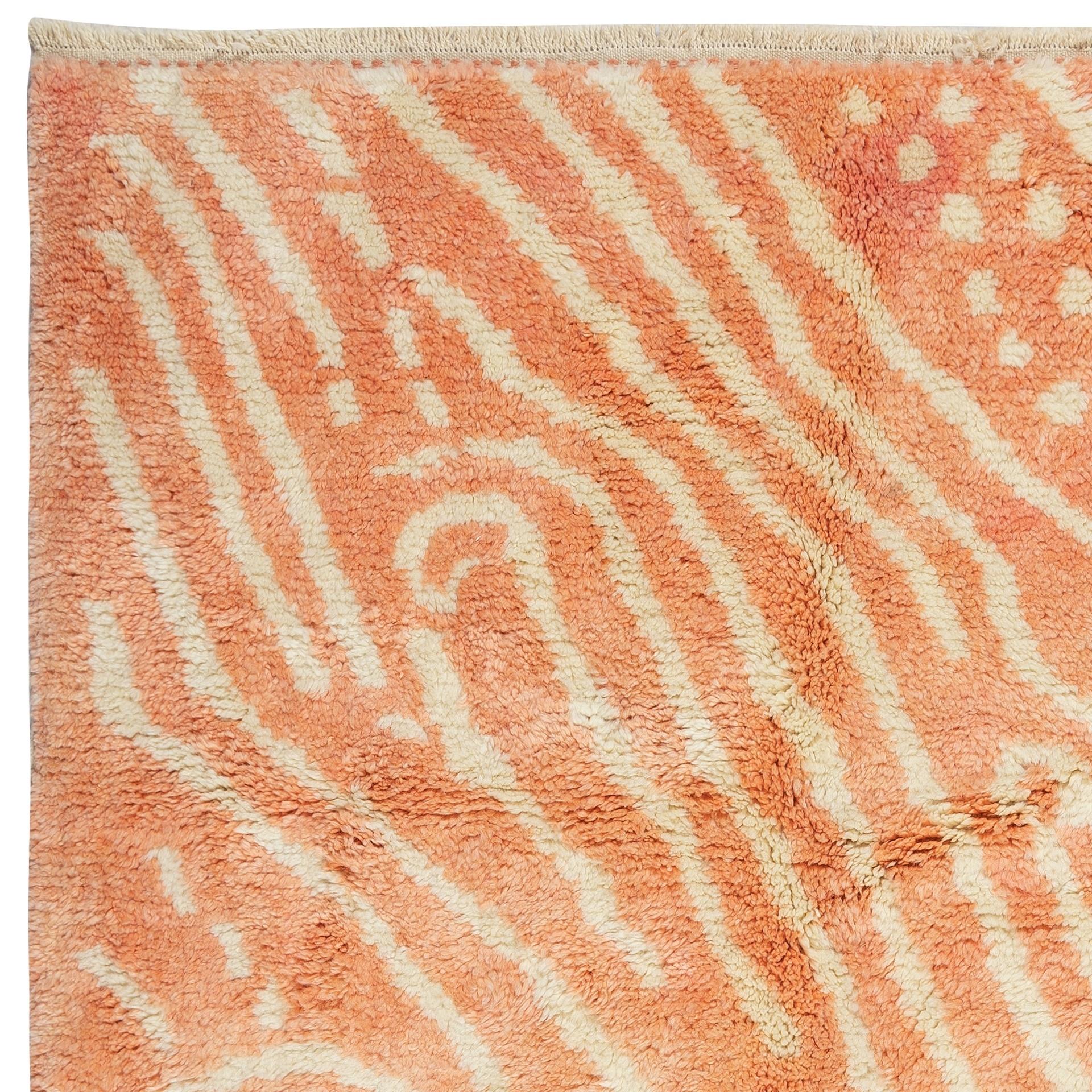 6x9ft Moderner marokkanischer Berber-Teppich im Beni Ourain-Design Tulu. Benutzerdefinierte Optionen sind verfügbar. im Zustand „Neu“ im Angebot in Spring Valley, NY