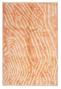 6x9ft Moderner marokkanischer Berber-Teppich im Beni Ourain-Design Tulu. Benutzerdefinierte Optionen sind verfügbar.