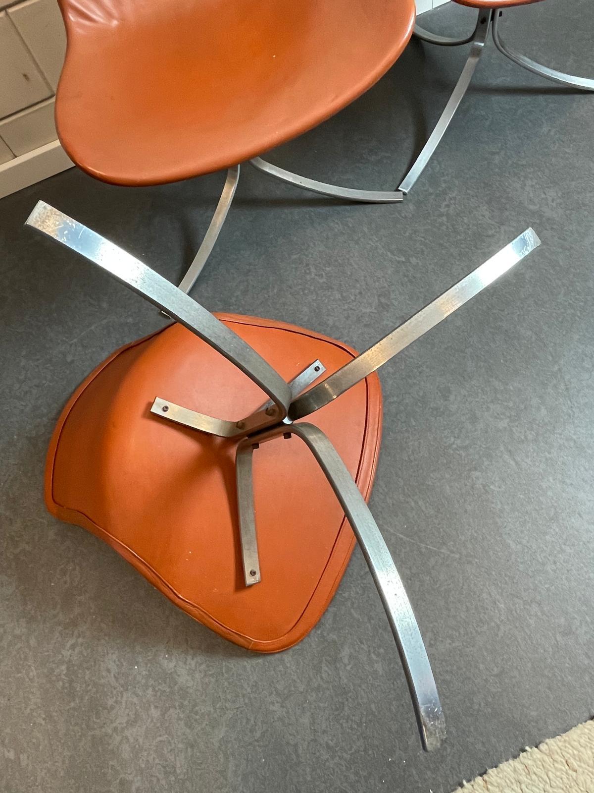 6xPK9 Poul Kjaerholm Esszimmerstühle (Dänisch) im Angebot