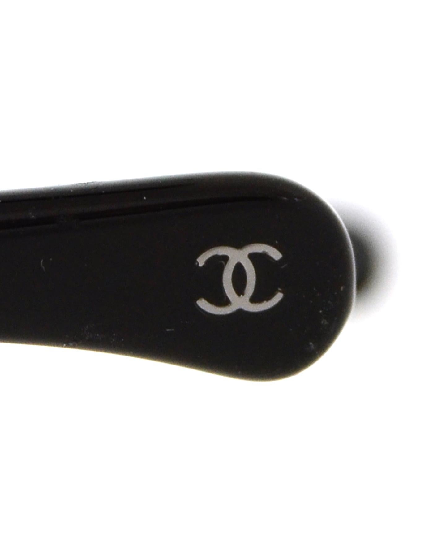 Chanel 2019 Dark Silver/Grey Lens Sunglasses w/ Detachable Chain rt. $975 1
