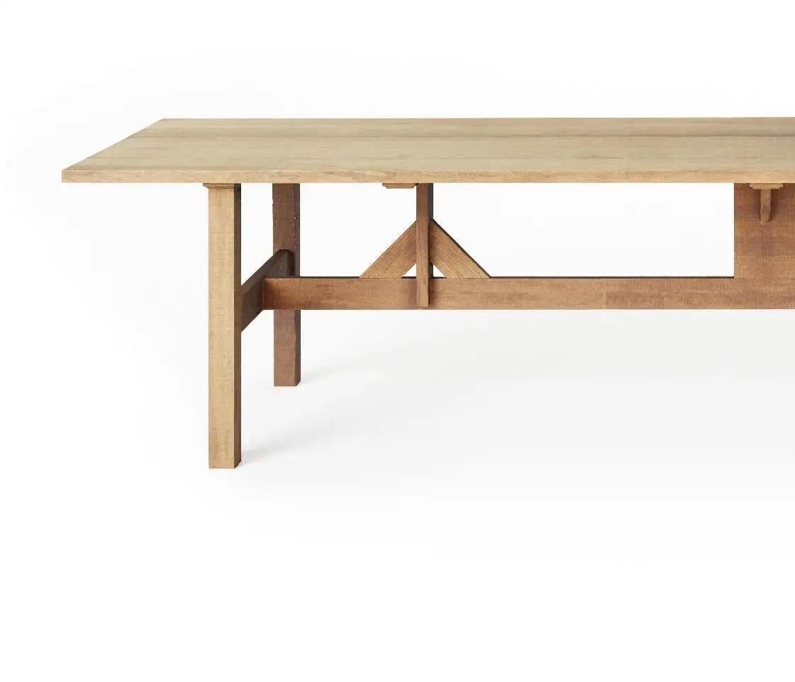 Table de salle à manger en bois massif pour l'extérieur 7'-2