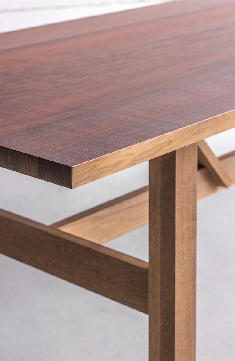Table de salle à manger en bois massif pour l'extérieur 7'-2