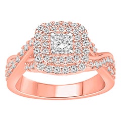 7/8 Carat TW DBL Halo Diamond Engagement Ring 7/8 Carat TW DBL Halo Diamond Engagement Ring