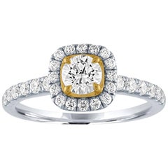 7/8 Carat TW Halo Engagement Ring
